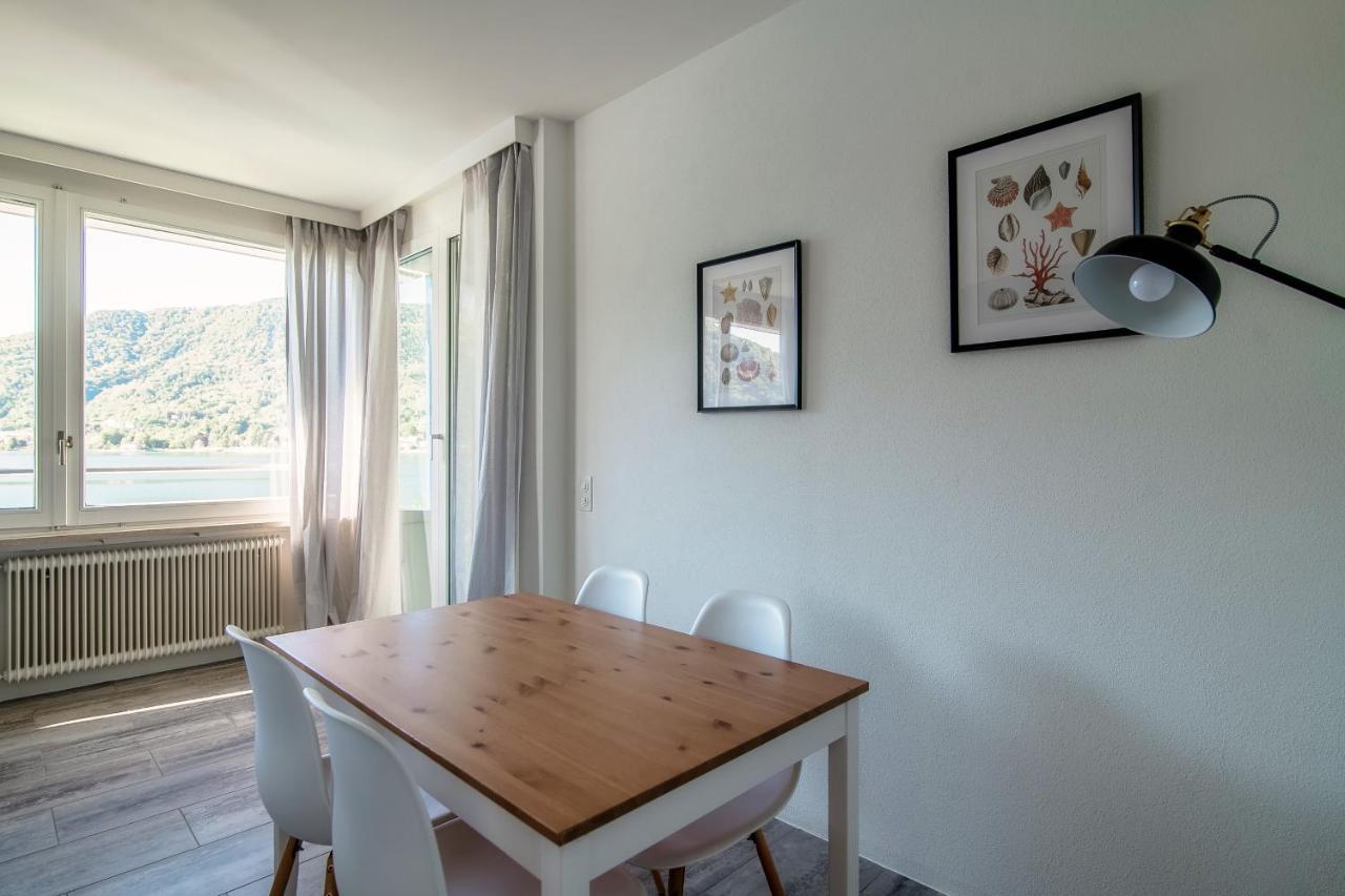 La Finestra Blu By Quokka 360 - With A Panoramic Lake View Apartment Ponte Tresa Exterior photo