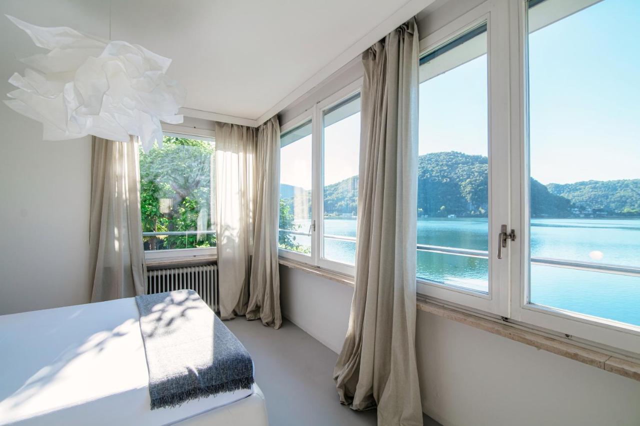 La Finestra Blu By Quokka 360 - With A Panoramic Lake View Apartment Ponte Tresa Exterior photo